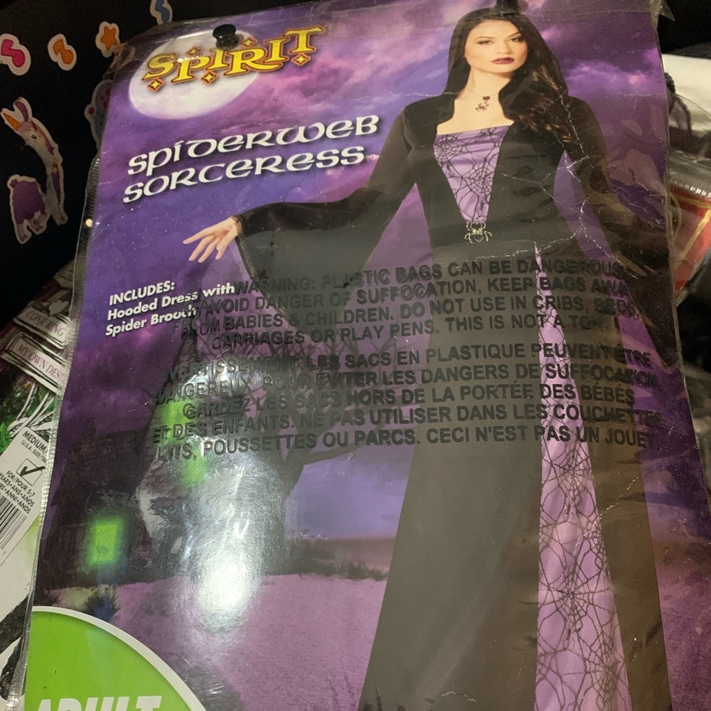 Halloween costume spiderweb sorceress